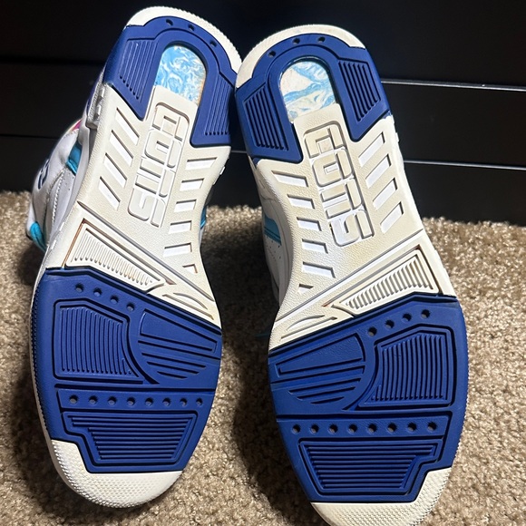 Cons Converse - retro mens' White and Blue Sneakers size 12 - Picture 3 of 7